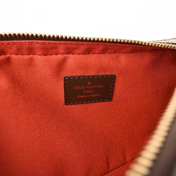 LOUIS VUITTON Damier Geronimos Body Belt Bum Crossbody Bag Brown Canvas